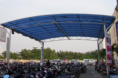 Mái vòm nhà xe | Mái vòm tại Vĩnh Tuy  | Mai vom